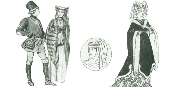تاریخچه و چگونگی پیدایش انواع لباس(انگلستان قرون ميانه )